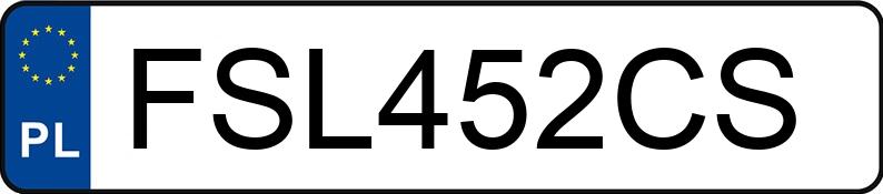 Numer rejestracyjny FSL 452CS posiada MITSUBISHI LANCER - FSL452CS