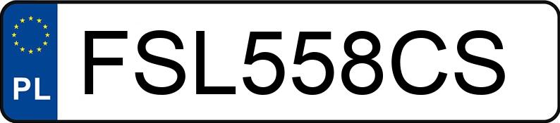 Numer rejestracyjny FSL 558CS posiada FORD Focus 1.6 MR`05 E4 Trend Plus - FSL558CS