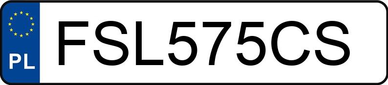 Numer rejestracyjny FSL 575CS posiada BMW 316i Kat. E36 316i Kat. E36 - FSL575CS