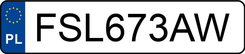 Numer rejestracyjny FSL 673AW posiada BMW 318i Kat. MR`01 E3 E46 318i Kat. MR`01 E3 E46 - FSL673AW