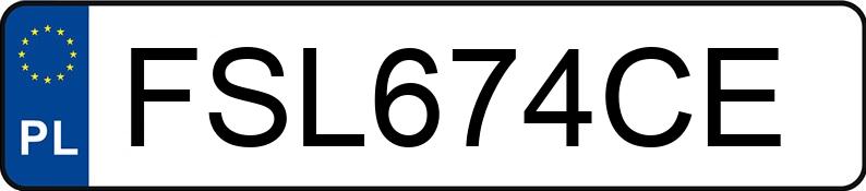 Numer rejestracyjny FSL 674CE posiada BMW 520D - FSL674CE