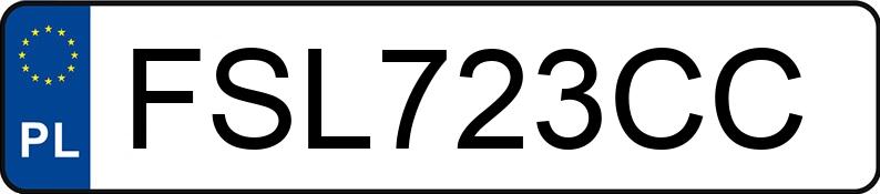 Numer rejestracyjny FSL 723CC posiada BMW 528i Kat. MR`95 E39 528i Kat. MR`95 E39 - FSL723CC