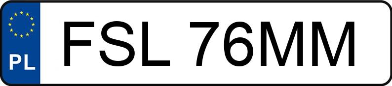 Numer rejestracyjny FSL 76MM posiada OPEL CORSA-C - FSL76MM