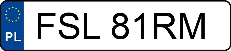 Numer rejestracyjny FSL 81RM posiada AUDI A4 - FSL81RM Numer rejestracyjny FSL 81RM posiada AUDI A4 - FSL81RM