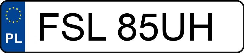 Numer rejestracyjny FSL 85UH posiada BMW 318i Kat. MR`01 E3 E46 318i Kat. MR`01 E3 E46 - FSL85UH
