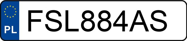 Numer rejestracyjny FSL 884AS posiada SEAT EXEO - FSL884AS