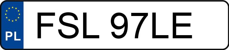 Numer rejestracyjny FSL 97LE posiada AUDI A4 - FSL97LE