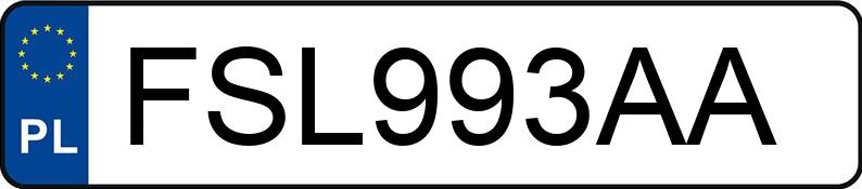 Numer rejestracyjny FSL 993AA posiada TOYOTA YARIS - FSL993AA Numer rejestracyjny FSL 993AA posiada TOYOTA YARIS - FSL993AA