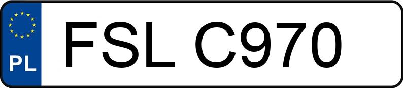 Numer rejestracyjny FSL C970 posiada CADILLAC DE VILLE - FSLC970