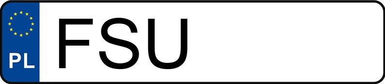 Plaques d’immatriculation polonaises : caractère distinctif FSU