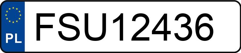 Numer rejestracyjny FSU 12436 posiada VOLKSWAGEN Passat B5 1.9 TDI MR`96 E2 Trendline - FSU12436
