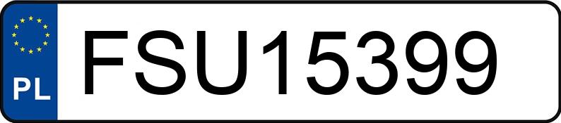 Numer rejestracyjny FSU 15399 posiada FIAT 126 ELX Maluch STD - FSU15399