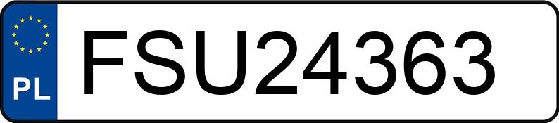 Numer rejestracyjny FSU 24363 posiada SKODA FABIA - FSU24363