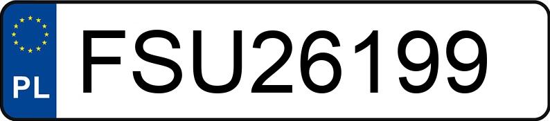 Numer rejestracyjny FSU 26199 posiada AUDI A3 - FSU26199