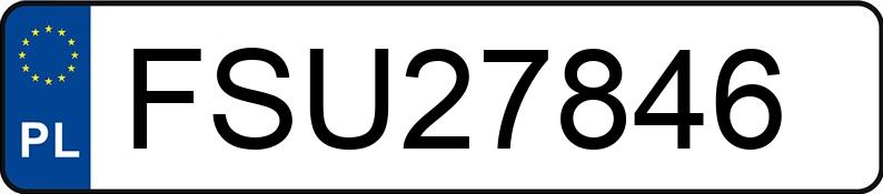 Numer rejestracyjny FSU 27846 posiada VOLKSWAGEN Passat B5 1.8 MR`96 E2 Trendline - FSU27846