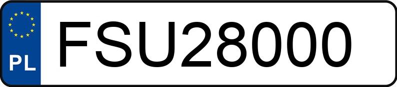 Numer rejestracyjny FSU 28000 posiada MERCEDES-BENZ AMG A 35 - FSU28000