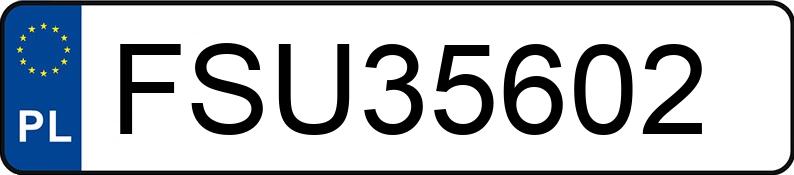 Numer rejestracyjny FSU 35602 posiada AUDI Q3 - FSU35602