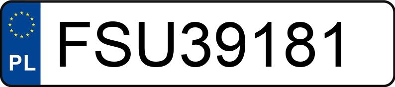 Numer rejestracyjny FSU 39181 posiada RENAULT TRAFIC - FSU39181
