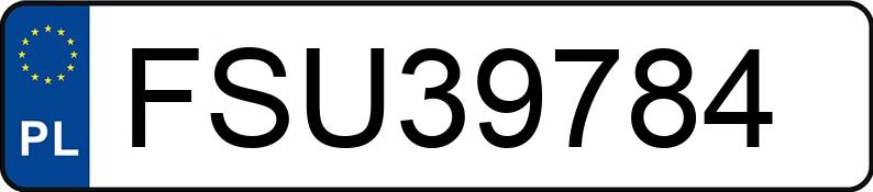 Numer rejestracyjny FSU 39784 posiada VOLKSWAGEN Crafter 50 TDi MR`09 E5 5.0t Crafter 50 TDi MR`09 E5 5.0t - FSU39784