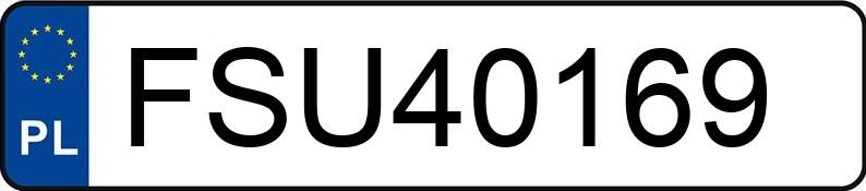 Numer rejestracyjny FSU 40169 posiada BMW 316i Kat. MR`01 E3 E46 - FSU40169