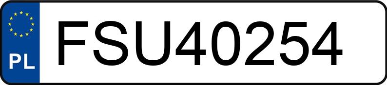Numer rejestracyjny FSU 40254 posiada JEEP GRAND CHEROKEE - FSU40254