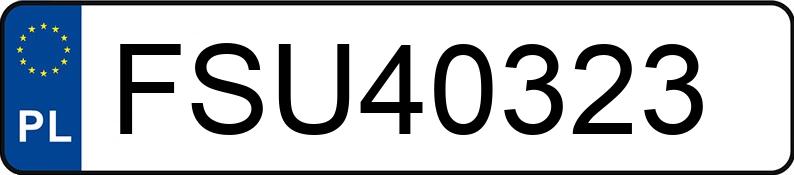 Numer rejestracyjny FSU 40323 posiada BMW 320 Touring Diesel MR`12 E5 F31 320 Touring Diesel MR`12 E5 F31 - FSU40323