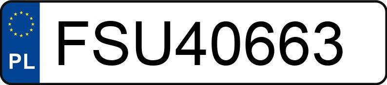 Numer rejestracyjny FSU 40663 posiada BMW 116i MR`04 E3 E87 116i MR`04 E3 E87 - FSU40663