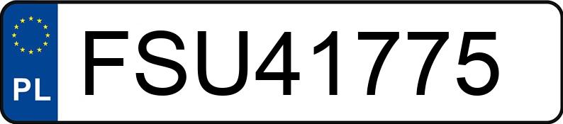 Numer rejestracyjny FSU 41775 posiada TOYOTA COROLLA - FSU41775