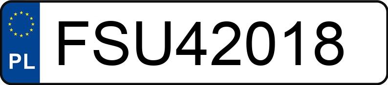 Numer rejestracyjny FSU 42018 posiada AUDI A4 Quattro 2.0 TFSI MR`15 E6 B9 S tronic - FSU42018