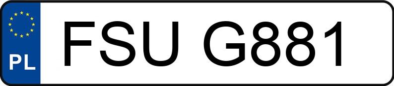 Numer rejestracyjny FSU G881 posiada RENAULT Megane 1.4 MR`96 RL Eco - FSUG881