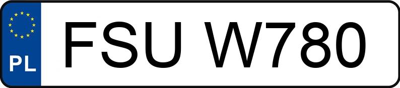 Numer rejestracyjny FSU W780 posiada VOLKSWAGEN Passat B5 1.9 TDI MR`96 E2 Highline - FSUW780