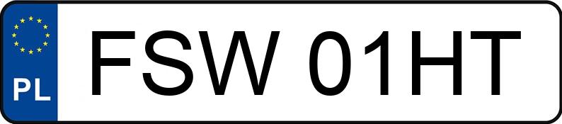 Numer rejestracyjny FSW 01HT posiada AUDI A6 - FSW01HT
