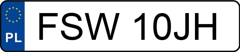 Numer rejestracyjny FSW 10JH posiada NISSAN Micra K11 1.0 Kat. MR`03 LX Topic - FSW10JH