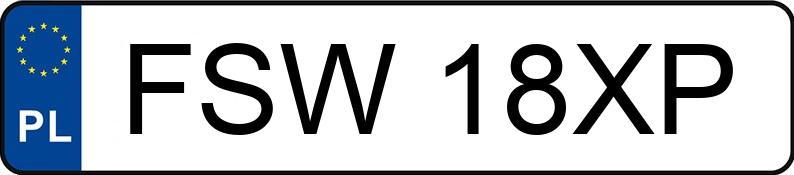 Numer rejestracyjny FSW 18XP posiada AUDI A4 - FSW18XP