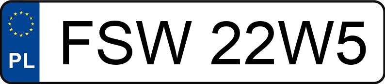 Numer rejestracyjny FSW 22W5 posiada YAMAHA Sport.-turyst. od 600 ccm FJR 1300 ABS - FSW22W5