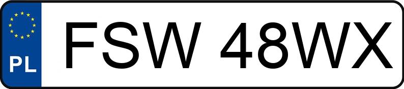 Numer rejestracyjny FSW 48WX posiada RENAULT Megane 1.6 MR`96 RT Aut. - FSW48WX