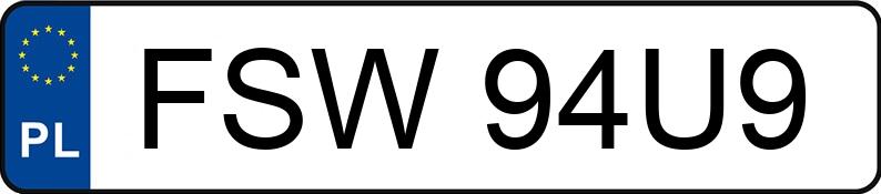 Il numero di registrazione FSW 94U9 ha TEMA / TEMARED Skrzyniowa Eco 0.8t 2012 - FSW94U9