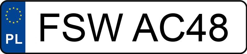 Numer rejestracyjny FSW AC48 posiada RENAULT Grand Scenic II 1.9 dCi MR`06 E4 Privilege - FSWAC48