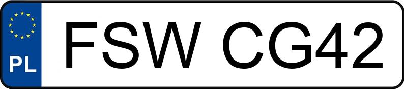 Numer rejestracyjny FSW CG42 posiada MAZDA Demio 1.3i Kat. MR`00 E3 Standard - FSWCG42