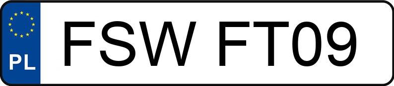 Numer rejestracyjny FSW FT09 posiada SEAT Leon 1.9 TDI MR`99 E3 1M Top Sport - FSWFT09