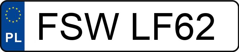 Numer rejestracyjny FSW LF62 posiada MERCEDES-BENZ 124 - FSWLF62