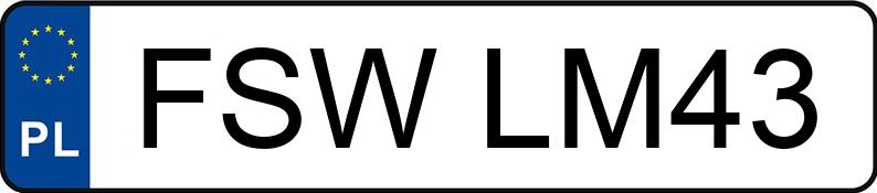 Il numero di registrazione FSW LM43 ha AUDI A6 Avant 2.0 TDi MR`04 E4 4F A6 Avant 2.0 TDi MR`04 E4 4F - FSWLM43