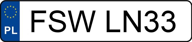 Numer rejestracyjny FSW LN33 posiada VOLVO V60 2.0 D3 DRIVE-E MR`16 E6 V60 2.0 D3 DRIVE-E MR`16 E6 - FSWLN33