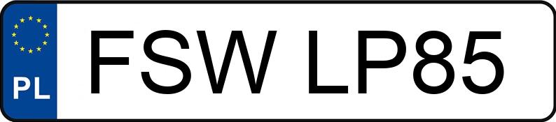 Numer rejestracyjny FSW LP85 posiada MERCEDES-BENZ C 180 Kat. 202 Classic - FSWLP85