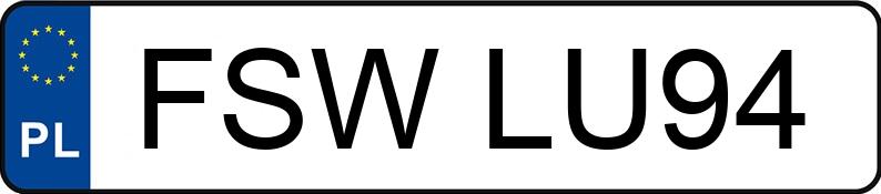 Numer rejestracyjny FSW LU94 posiada NISSAN JUKE - FSWLU94