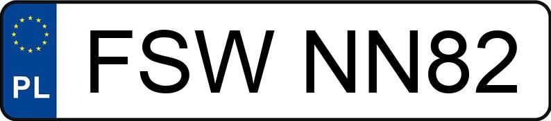 Numer rejestracyjny FSW NN82 posiada MERCEDES-BENZ E 240 - FSWNN82