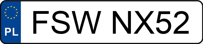 Numer rejestracyjny FSW NX52 posiada PEUGEOT 508 HDI MR`11 E5 - FSWNX52