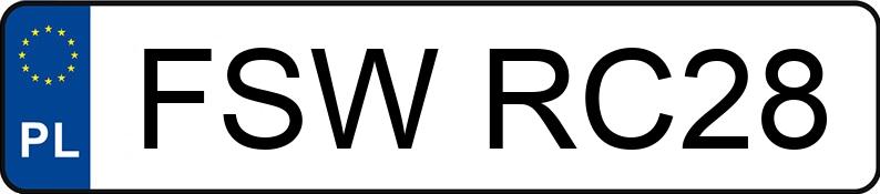 Numer rejestracyjny FSW RC28 posiada SUZUKI Grand Vitara 1.9 Diesel MR`05 E3 Grand Vitara 1.9 Diesel MR`05 E3 - FSWRC28