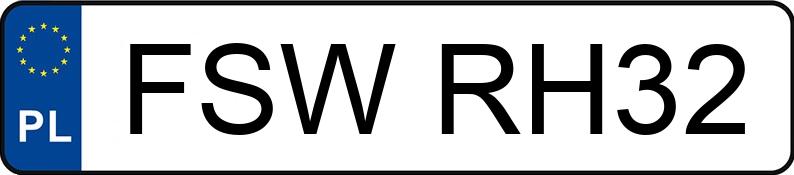 Numer rejestracyjny FSW RH32 posiada AUDI A4 LIMOUSINE - FSWRH32 Numer rejestracyjny FSW RH32 posiada AUDI A4 LIMOUSINE - FSWRH32