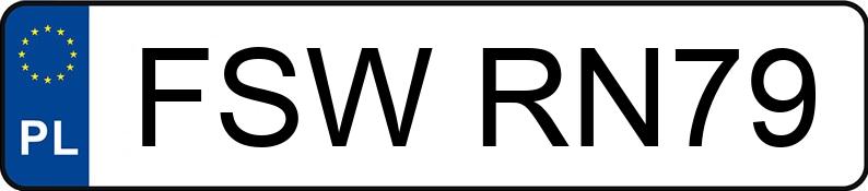 Numer rejestracyjny FSW RN79 posiada VOLKSWAGEN Golf VI Variant 1.6 TDI MR`08 E5 Highline CityLine - FSWRN79